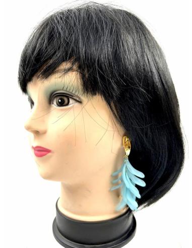 PENDIENTES MUJER AZULES Y LARGOS PARA EL VERANO