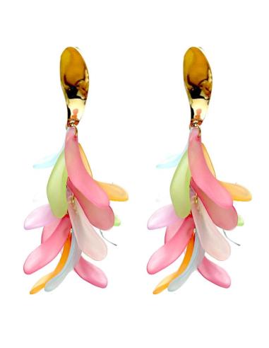 PENDIENTES MUJER MULTICOLOR LARGOS IDEALES PARA EL VERANO
