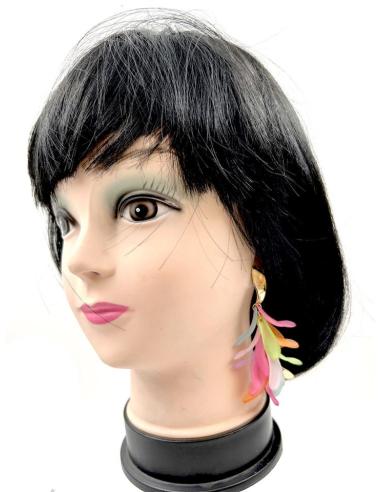 PENDIENTES MUJER MULTICOLOR LARGOS IDEALES PARA EL VERANO