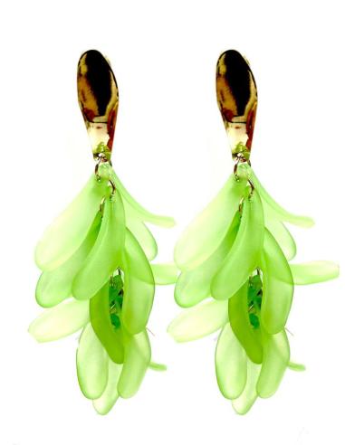 PENDIENTES MUJER VERDES LARGOS IDEALES PARA EL VERANO