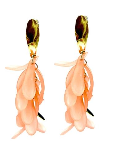 PENDIENTES MUJER CORAL LARGOS IDEALES PARA EL VERANO