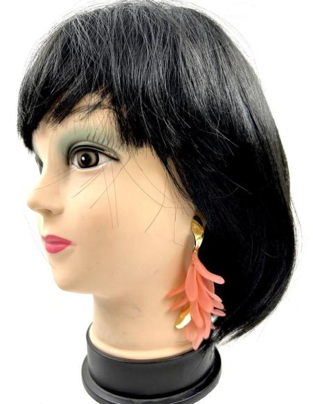 PENDIENTES MUJER CORAL LARGOS IDEALES PARA EL VERANO