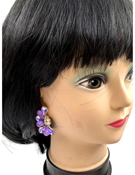 PENDIENTES DE FIESTA MORADOS CON LOS QUE SER LA INVITADA IDEAL