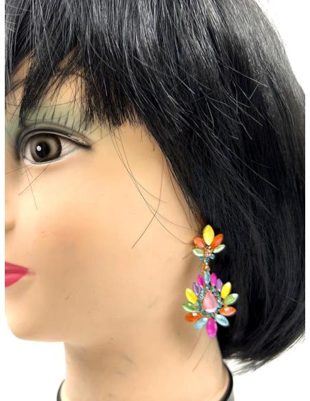 PENDIENTES DE FIESTA MULTICOLOR DE INVITADA PERFECTA EN BODAS