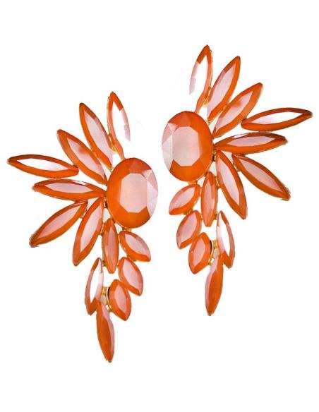 PENDIENTES MUJER NARANJAS ACTUAL DISEÑO PARA INVITADAS DE BODA