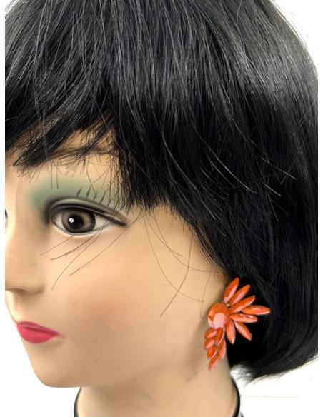 PENDIENTES MUJER NARANJAS ACTUAL DISEÑO PARA INVITADAS DE BODA