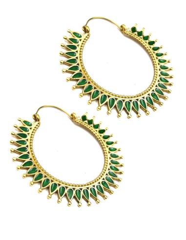 PENDIENTES ARO MUJER GRANDES  CON ESMALTE DE COLORES