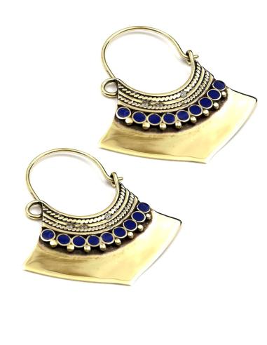 PENDIENTES DE AROS BONITOS PARA MUJER CON ESMALTE DE COLOR
