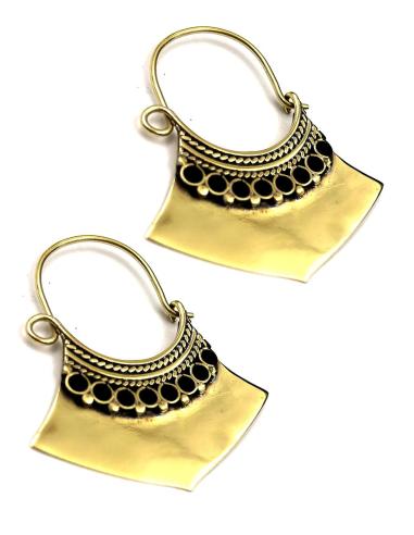 PENDIENTES DE AROS BONITOS PARA MUJER CON ESMALTE DE COLOR