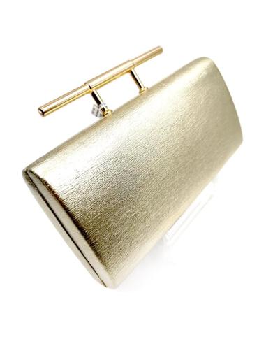 BOLSOS DE FIESTA DORADOS CON ASA RIGIDA DISEÑO ACTUAL DE MODA