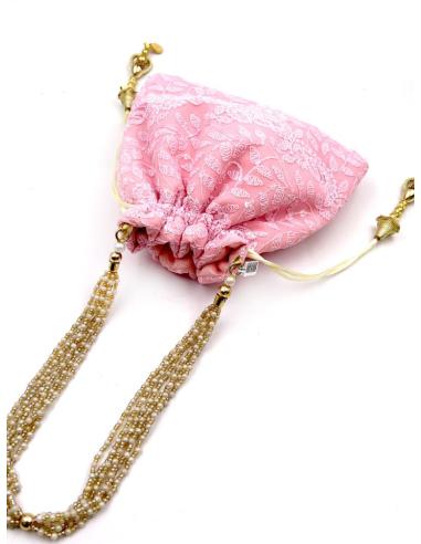 BOLSOS DE FIESTA ROSAS MUY ORIGINAL LIMOSNERA PARA BODAS