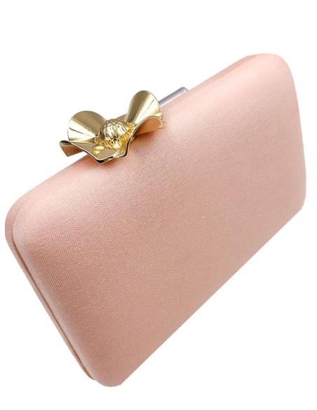 BOLSOS ROSAS DE FIESTA ORIGINALES CON PRECIOSO CIERRE DE FLOR