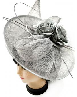 TOCADOS GRISES PARA MADRINAS E INVITADAS DE BODAS Y EVENTOS 2