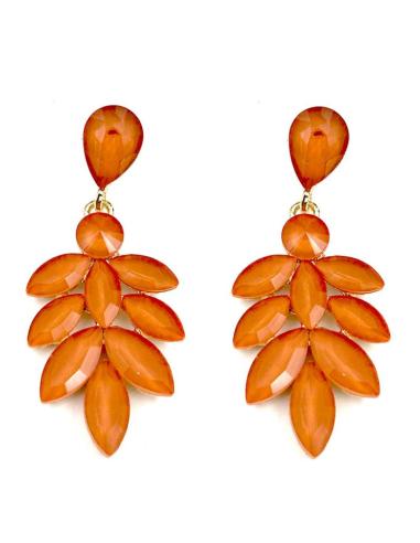 PENDIENTES MUJER NARANJAS PARA BAUTIZO COMUNION Y BODAS