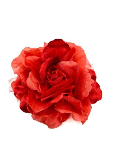FLORES MUJER GRANATES GRANDES CON BROCHE PELO O ROPA