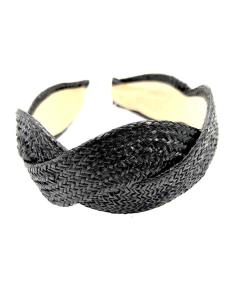 Imagen del producto DIADEMAS NEGRAS DE RAFIA IDEAL BODA COMUNION Y BAUTIZO