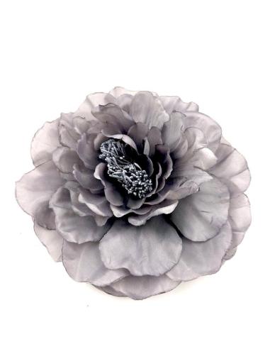FLORES GRISES DE MODA PARA MUJER ESPECIAL BODA BAUTIZO Y COMUNION