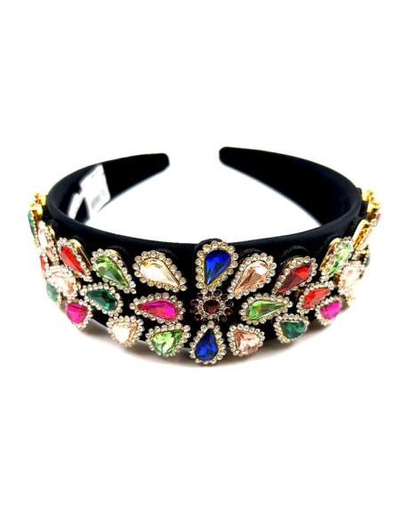 DIADEMAS DE FIESTA PARA BODAS CRISTAL MULTICOLOR EXTRA BRILLO