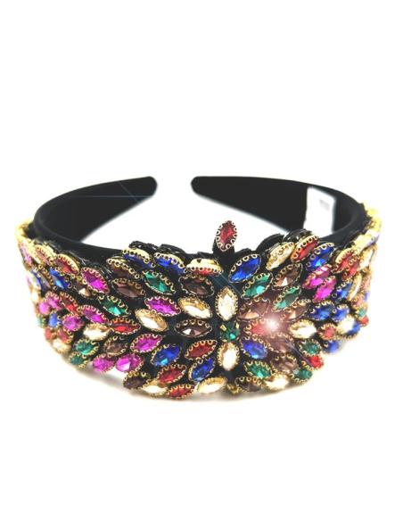 DIADEMAS MULTICOLOR PARA BODAS Y EVENTOS CON PEDRERIA