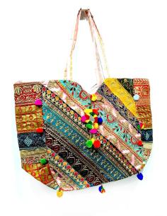 MUJER BOLSOS MADRID DE MODA EN TELA COLORIDA IDEALES PARA EL VERANO Y PLAYA