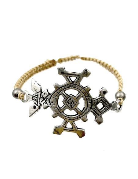 PULSERAS PARA HOMBRE DE ESTILO ETNICO CON CRUZ TUAREG