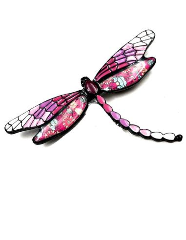 BROCHES MUJER DE LIBELULAS ROSAS Y MORADAS PARA ANIMAR SU LOOK