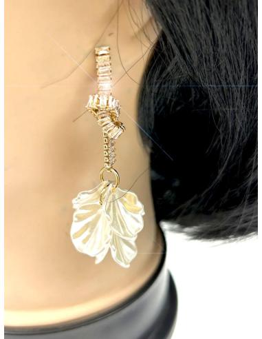 LARGOS PENDIENTES DE MUJER BLANCOS LOS MAS ORIGINALES PARA BODAS