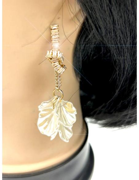 LARGOS PENDIENTES DE MUJER BLANCOS LOS MAS ORIGINALES PARA BODAS