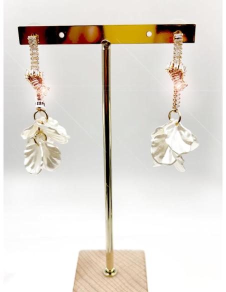LARGOS PENDIENTES DE MUJER BLANCOS LOS MAS ORIGINALES PARA BODAS