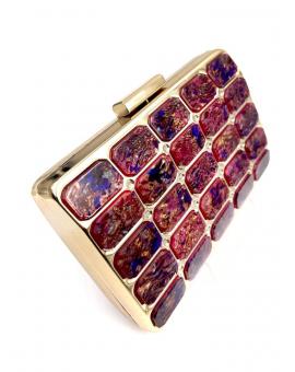 BOLSOS FIESTA CAREY SINTETICO PARA BODAS EN BUGAMBILIA Y ROSADOS