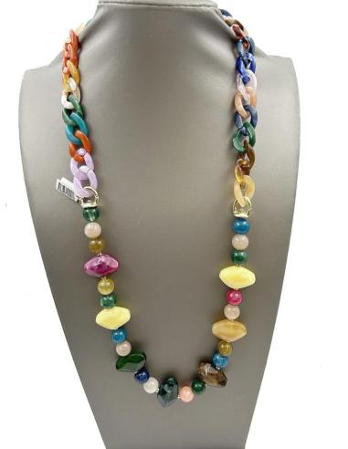 COLLARES MUJER NEGROS Y BLANCOS SIEMPRE ELEGANTES DE ESLABON GRANDE