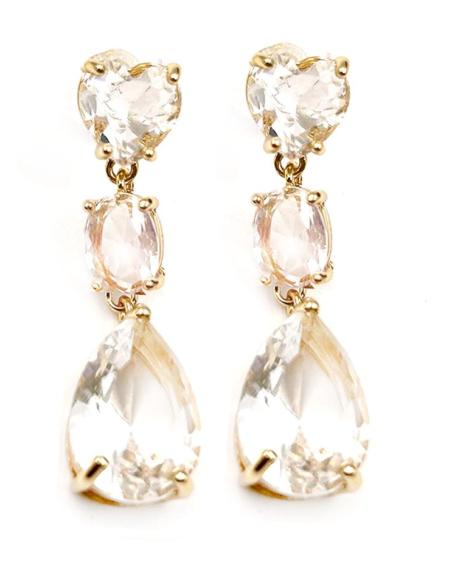 PENDIENTES LARGOS CRISTAL MUY ELEGANTES PARA BODAS Y EVENTOS