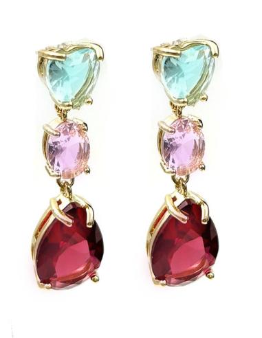 PENDIENTES ELEGANTES TRIO DE COLOR ESPECIAL MADRINAS BODA