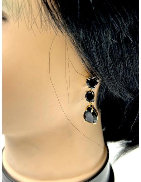 PENDIENTES LARGOS VERDES ESMERALDA MUY ELEGANTES PARA BODAS Y EVENTOS