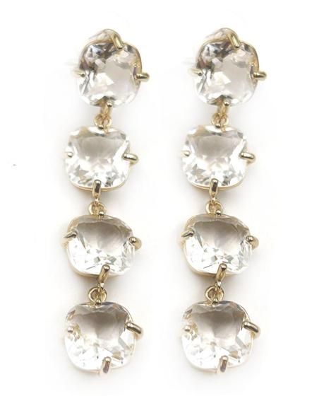 PENDIENTES LARGOS DE CRISTAL MUY ELEGANTES ALTA CALIDAD PARA BODAS