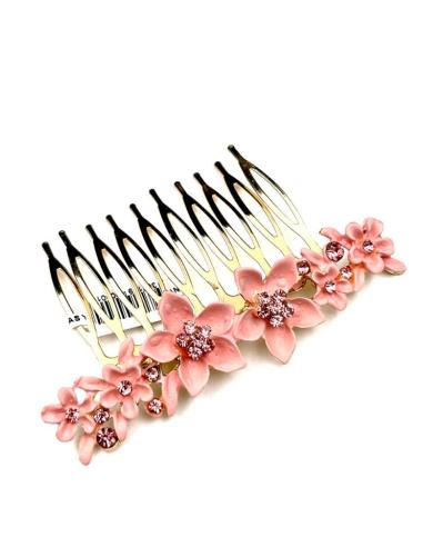 PEINETAS ROSAS PARA BODAS Y FIESTA MUY ELEGANTES