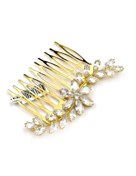 PEINETAS BODA PEQUEÑAS EXQUISITO DISEÑO DE CRISTAL FACETADO PARA ADORNAR RECOGIDOS