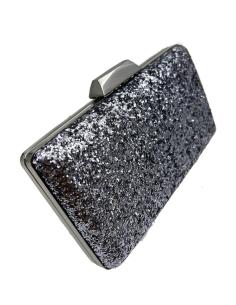 BOLSOS DE FIESTA GRISES PLATA VIEJA EFECTO BRILLANTINA PARA BODAS
