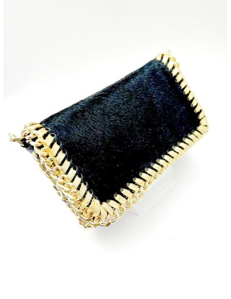 BOLSOS NEGROS DE PIEL DISEÑO PEQUEÑO PARA NOCHE Y BODAS