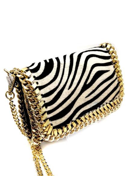 BOLSOS DE PIEL ANIMAL PRINT DE CEBRA EN NEGRO Y BLANCO SIEMPRE ELEGANTE