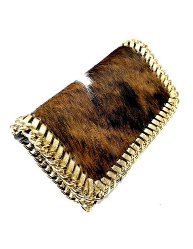 BOLSOS DE PIEL ANIMAL PRINT DE VACA TONOS MARRONES BLANCOS Y NEGROS