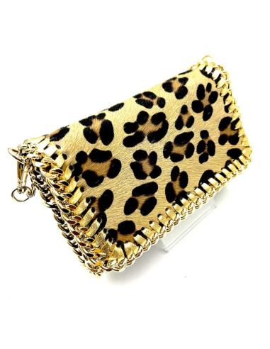 BOLSOS DE PIEL ANIMAL PRINT LEOPARDO TONOS CAMEL, MARRONES Y NEGRO