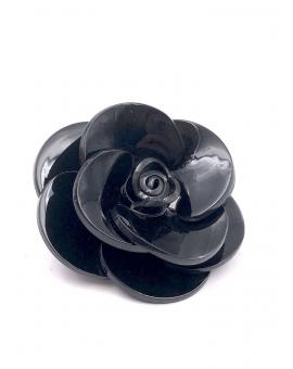BROCHES MUJER NEGROS DE FLOR CAMELIA MUY ELEGANTES