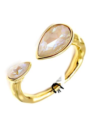 PULSERAS DORADAS CON GOTAS CRISTAL ALTA CALIDAD IDEAL BODA