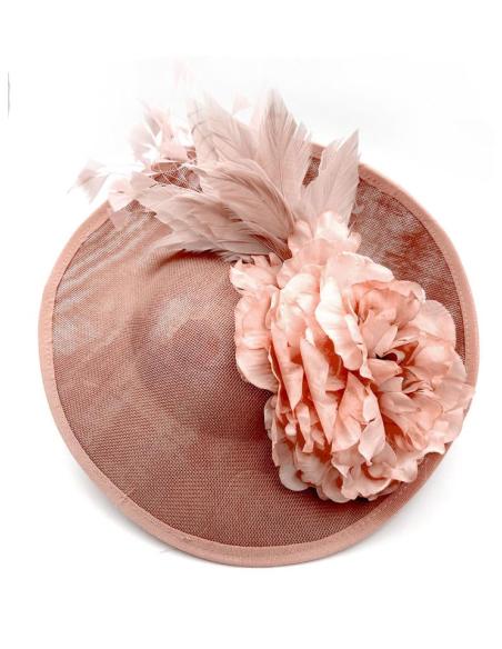 TOCADOS DE BODA ROSAS MAQUILLAJE CON FLORES Y PLUMAS ELEGANTES