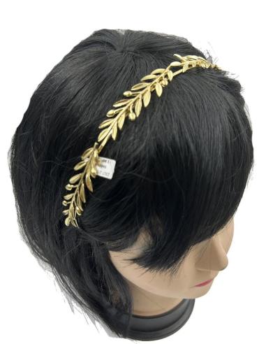 DIADEMAS DORADAS PARA BODAS E INVITADAS, DISEÑO ELGANTE DE HOJAS