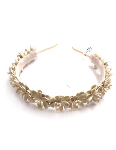 DIADEMAS BLANCAS PARA BODAS Y EVENTOS CON FLORECILLAS