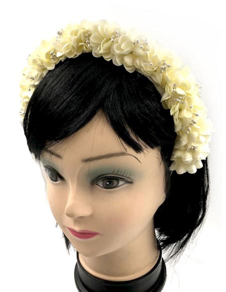 DIADEMAS BODA BLANCAS CON FLORES BONITAS ESPECIAL INVITADAS