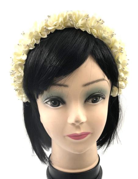 DIADEMAS BODA BLANCAS CON FLORES BONITAS ESPECIAL INVITADAS
