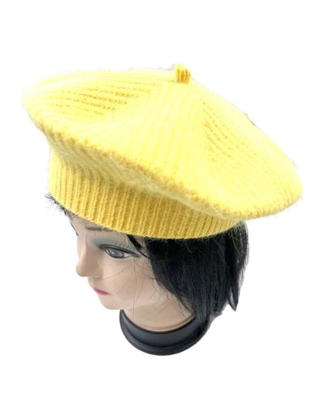 BOINAS AMARILLAS DE MUJER ELEGANTE AIRE FRANCES PARA TU LOOK